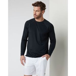 Men Vuori Long Sleeve Viewpoint Performance Tee In Black Size Extra Large